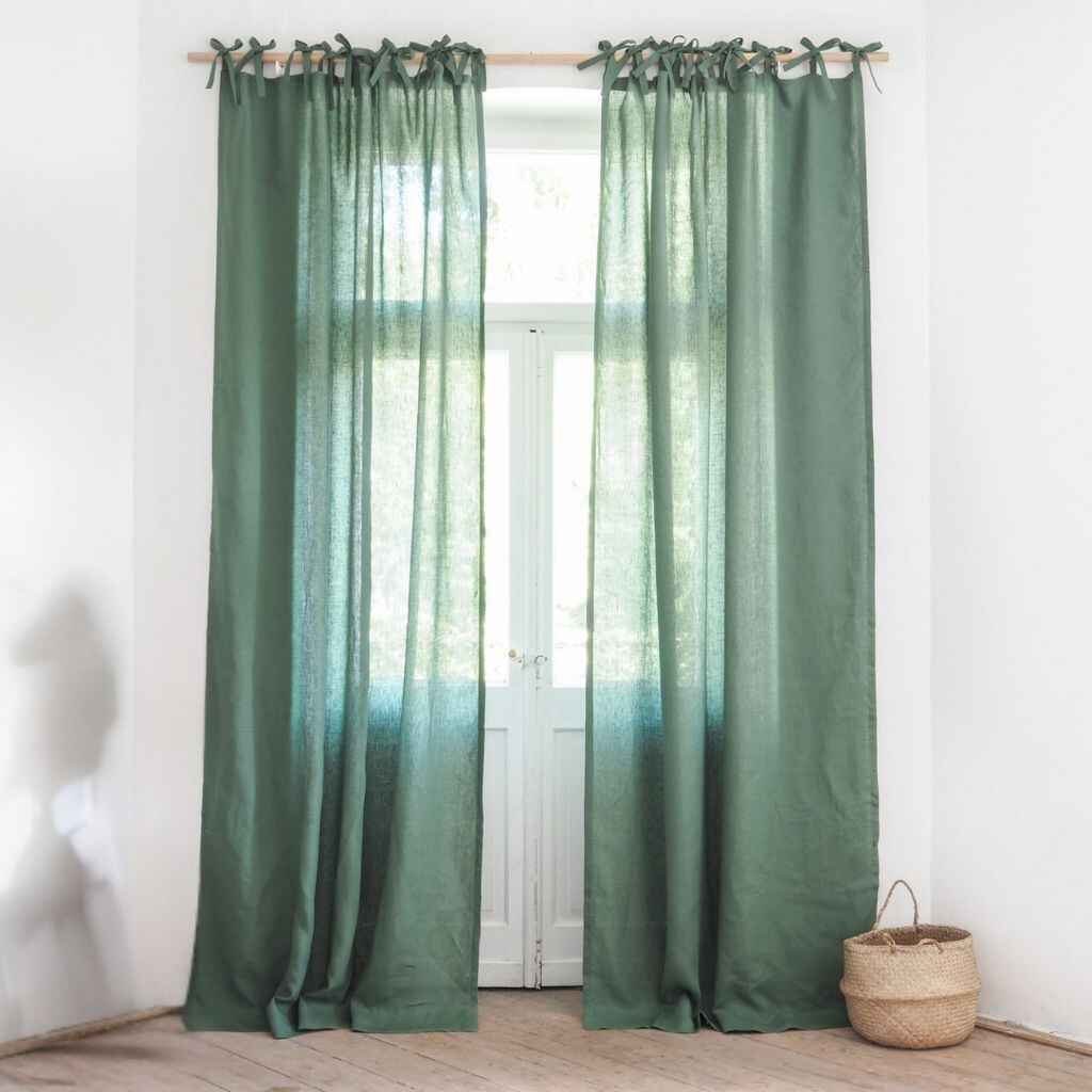Tie-Top Draping of curtains