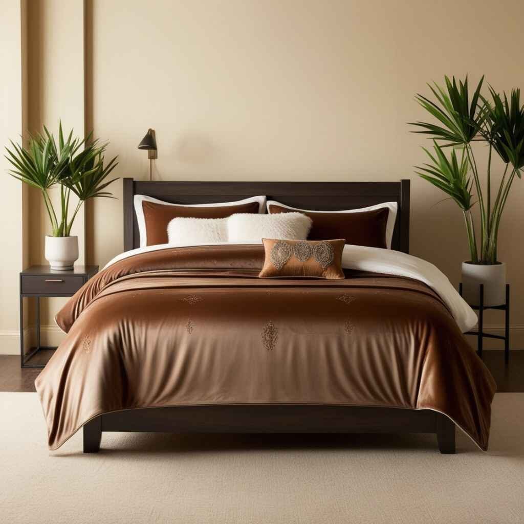 Earthy Browns Paired with Green Accents for a Nature-Inspired Theme