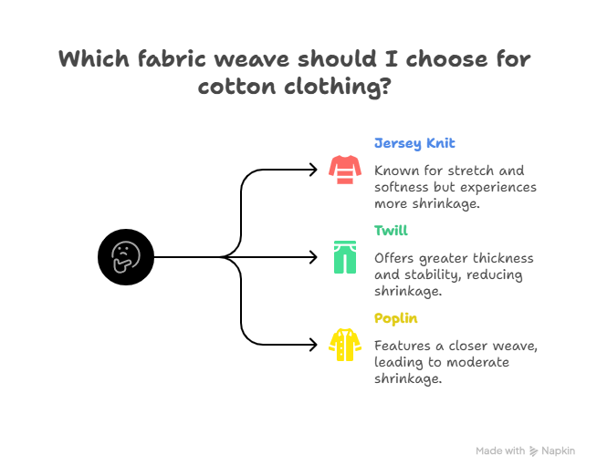 Fabric Weave_ Jersey vs. Twill vs. Poplin
