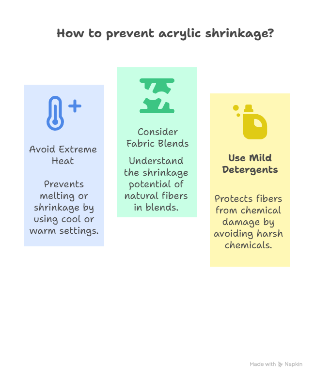 Factors causing Acrylic fabric shrinkage