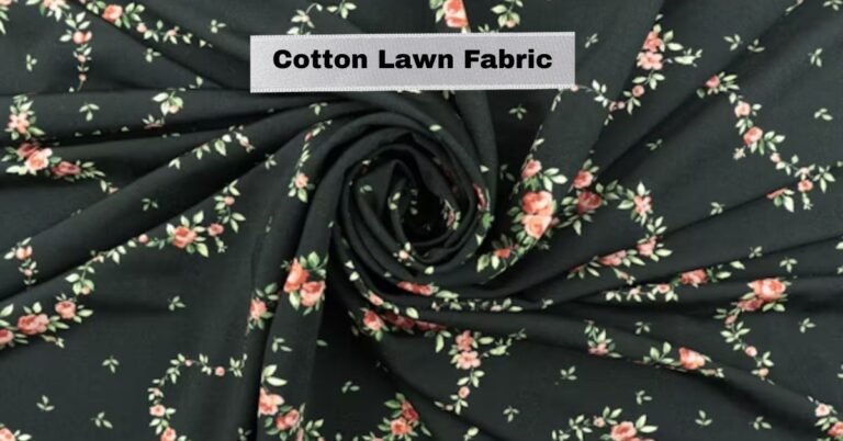Close-up floral print showing what is cotton lawn fabric with its smooth and soft texture.