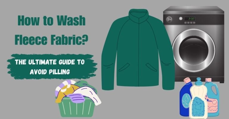Fleece jacket with washing machine and detergents, guide to wash fleece fabric.