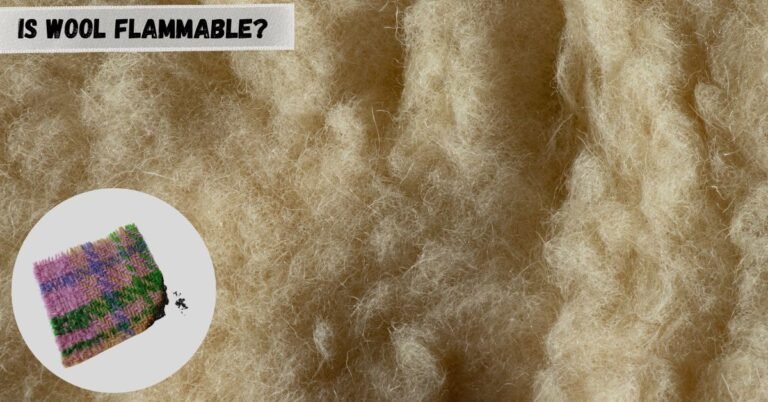 Close-up of wool fibers answering the question: is wool flammable?