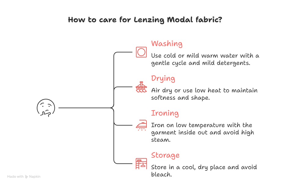 care tips for lenzing modal fabric