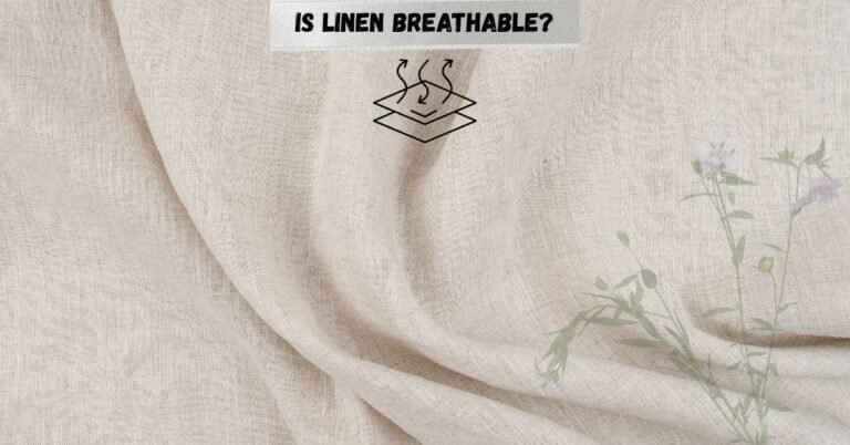 Lightweight flax linen fabric showing airy texture that answers the question, is linen breathable?