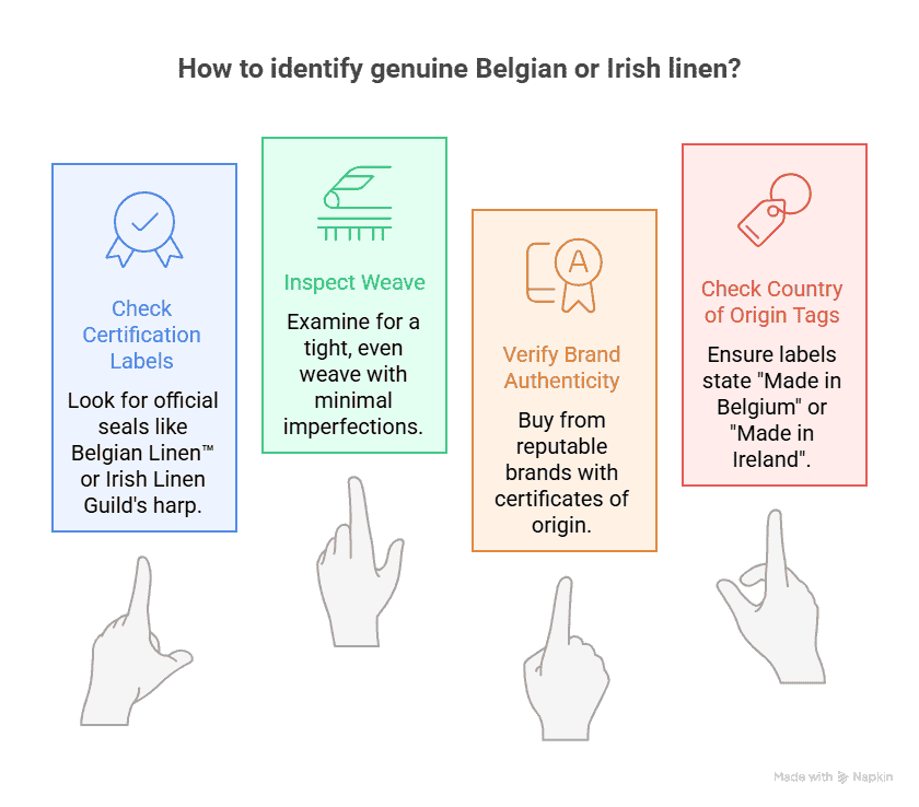 How to Identify Belgian Linen vs. Irish linen