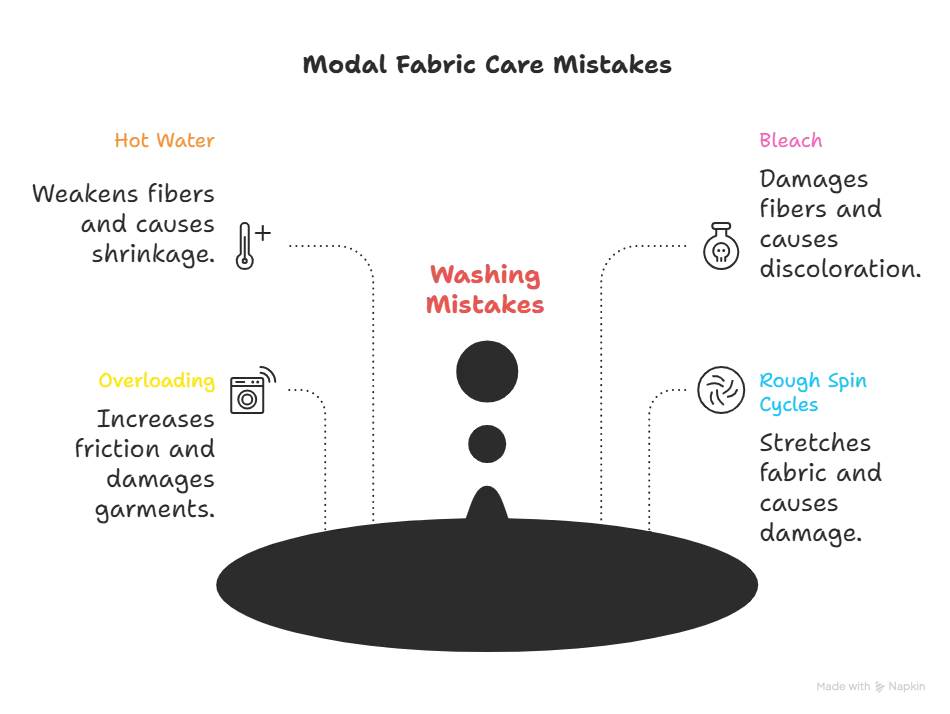 Common Washing Mistakes That Should be avoided while washing modal clothes