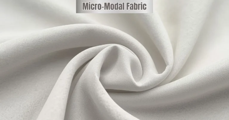 Close-up swirl texture showing what is Micromodal Fabric? and its smooth, ultra-soft surface.