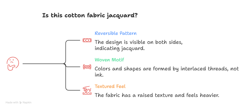 Methods to identify if the fabric is jacquard or not