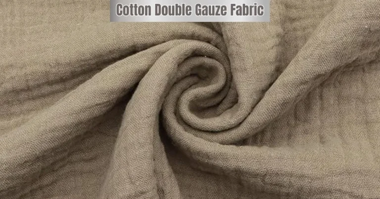 Close-up of soft, crinkled cotton double gauze fabric texture