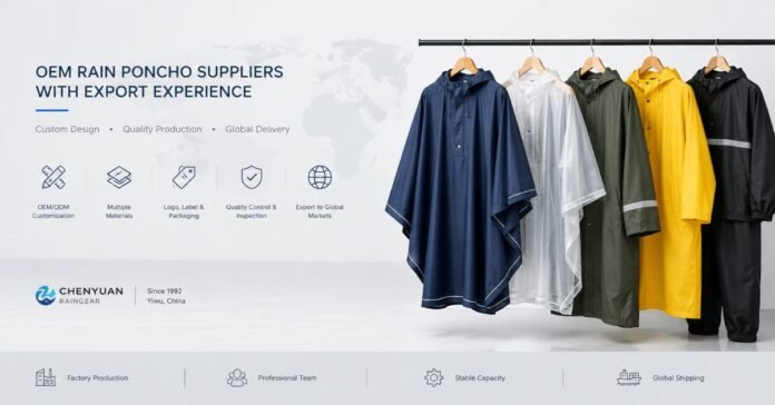 China Rain Poncho Suppliers