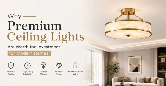 Premium ceiling lights add timeless elegance, durability, and modern sophistication to contemporary home interiors.