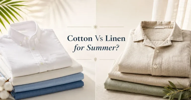 Cotton vs linen for summer comparison with cotton and linen shirts