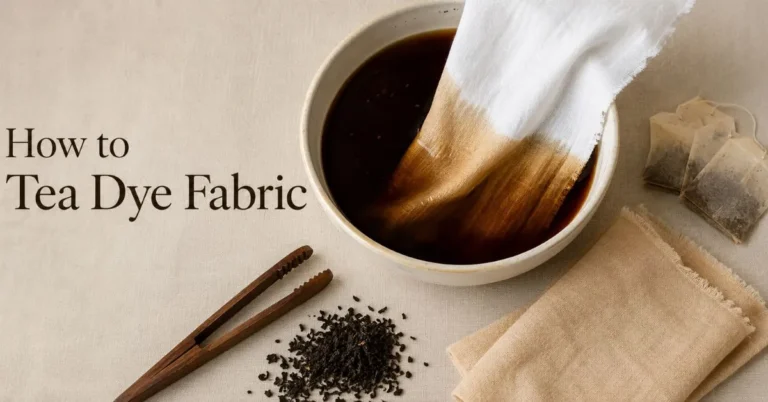 How to Tea Dye Fabric at Home for an Even, Lasting Color