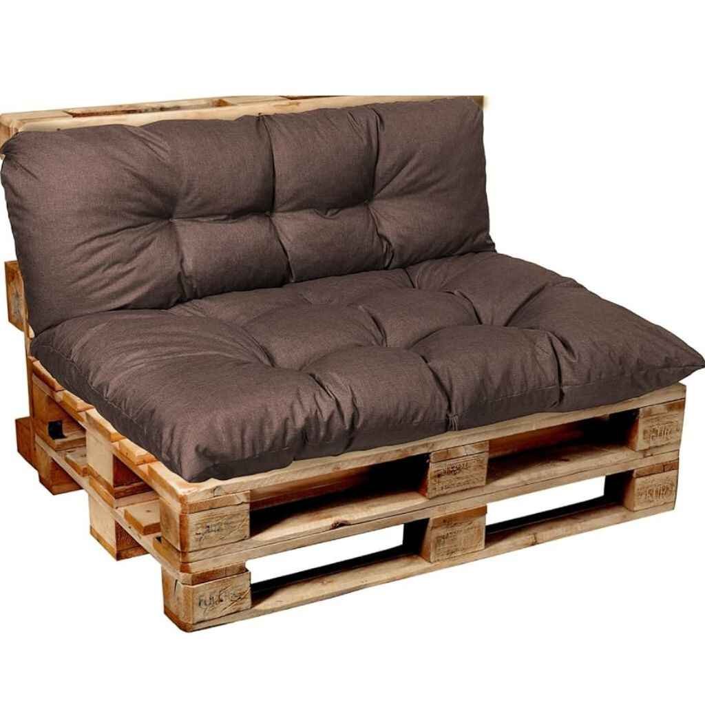 Soft back cushions for pallet seating.