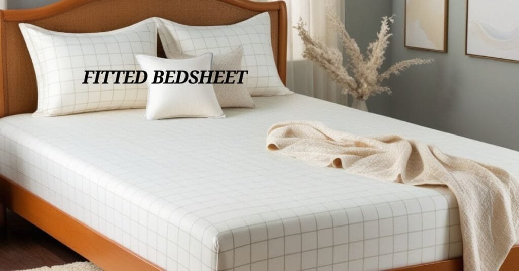 Fitted bedsheet offering perfect comfort and a snug fit on a bed