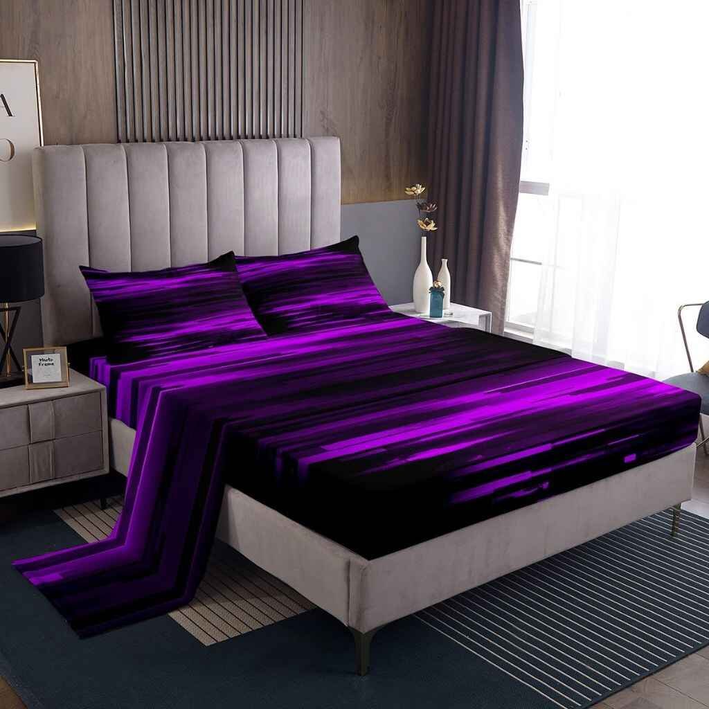 Purple ombre sheets with a light-to-dark gradient.