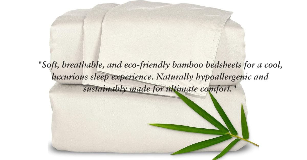 Soft bamboo bed sheets showcasing eco-friendly luxury for a restful night.