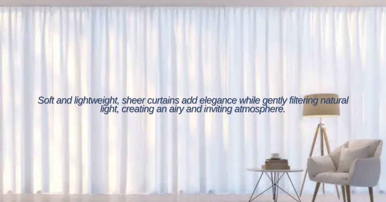 Elegant sheer curtains enhancing natural light and decor in a living room.