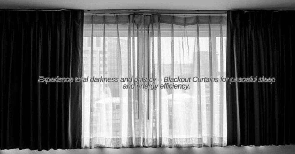 Blackout curtains enhancing sleep and energy efficiency