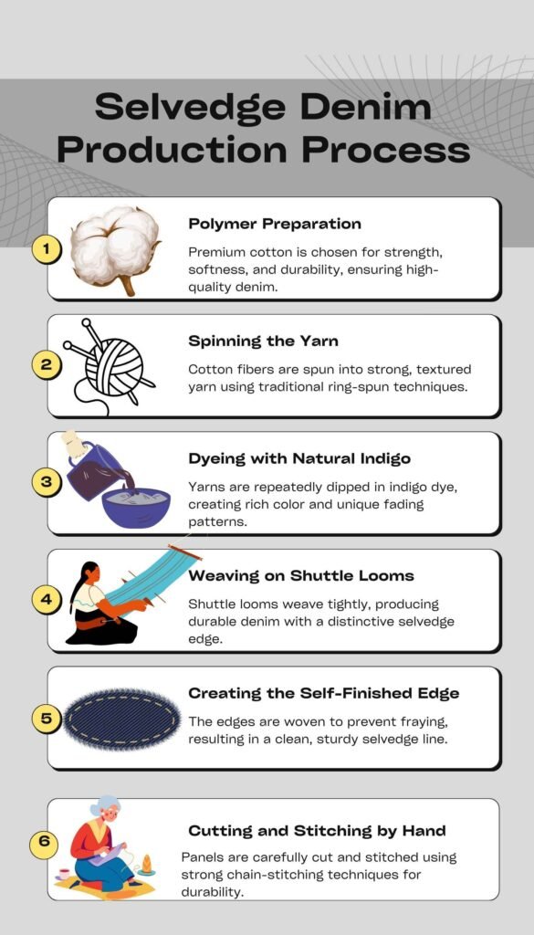 Production Process of Self-edge Denim
